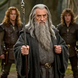 Movie still of Danny Devito as Gandalf in the Lord of the Rings in the Shire, fantasy, highly detailed, digital painting, artstation, concept art, sharp focus, illustration, art by Tony Sart and artgerm and randy vargas