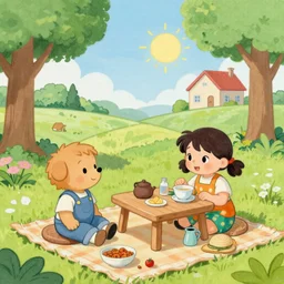ver painting in wimmelbilder style