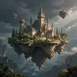 fantasy island that floats hovering without gravity, incredibly magical, artstation, cinematic concept art, octane render, cgsociety, 8 k 4 k hd