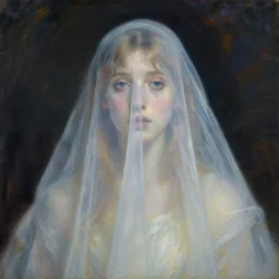impressionist portrait of a ghost