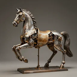 a mechanical horse, art