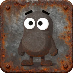 stylized rusted metal texture, cartoony, dirty, rough, cell shaded