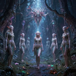 mystical vision of infinite dmt elves, psychotronic style