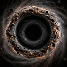 Hubble telescope imagery from inside of a black hole, 4K, ultra realistic