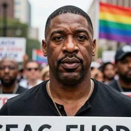 photo of George Floyd, BLM, LGBTQ