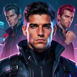 a highly detailed beautiful portrait of alexis sanchez cyberpunk, by gregory manchess, james gurney, james jean