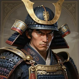 portrait of a fierce japanese samurai, deep focus, d & d, fantasy, intricate, elegant, highly detailed, digital painting, artstation, concept art, matte, sharp focus, illustration, hearthstone, art by artgerm and greg rutkowski and alphonse mucha