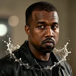 Kanye West as Django in 'Django Unchained', splash art, movie still, cinematic lighting, detailed face, dramatic, octane render, long lens, shallow depth of field, bokeh, anamorphic lens flare, 8k, hyper detailed, 35mm film grain