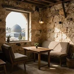 a beautiful photo of jerusalem, hyper realistic, natural light, concept art, cozy atmospheric and cinematic lighting