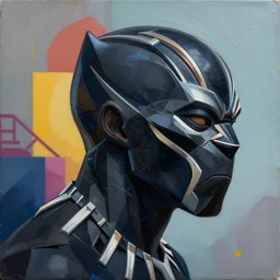 BlackPanther profile picture by Sachin Teng, asymmetrical, Organic Painting , Matte Painting, meaningful, Powerful, geometric shapes, hard edges, graffiti, street art:2 by Sachin Teng:4