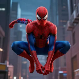 3 d octane render of spidermans death scene, cinematic footage