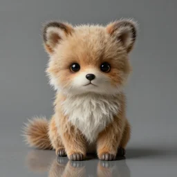 cute fur animal as a doll, artdoll, portrait by greg hildebrandt, studio lighting, muted colors, by terry richardson, handmade, by beeple, ultrarelistic, extreme detail, reflections, trending on artstation, 8 k