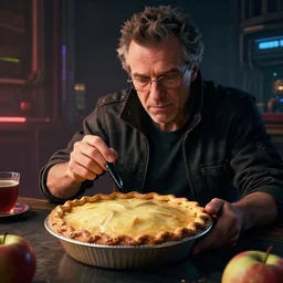 carl sagan critically examining an apple pie in cyberpunk 2 0 7 7 cp 2 0 7 7 3 8 4 0 x 2 1 6 0 cosmos