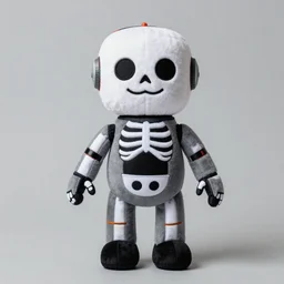 skeleton robot plushie