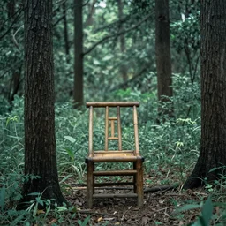chair in the forest by wenjun lin