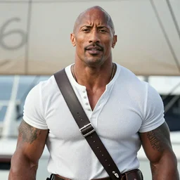 Dwayne Johnson as a crusty sea captain