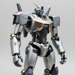 4K HD, high detail photograph,shot with Sigma f/ 4.2 , 250 mm sharp lens, overlap perspective, becoming the subject extreme wide shot ,shallow depth of field : (subject= robot humanoid + subject distance = very far + subject detail= robot gun ,cool pose, accurate body features, high level body suit, high detailed light refraction , high level texture render)