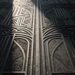flat giger surface texture, mechanical, art deco, depth map