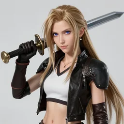 featured on artstartion hyperrealistic anime aerith gainsborough