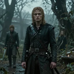 film still from the new live - action netflix movie adaptation,'dark souls'