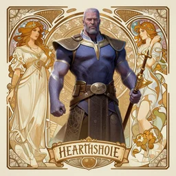 thanos, d & d, fantasy, intricate, elegant, highly detailed, digital painting, artstation, concept art, matte, sharp focus, illustration, hearthstone, art by artgerm and greg rutkowski and alphonse mucha