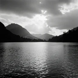 lake by William Blake, photo, monochrome, 35mm