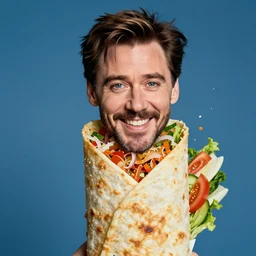 jim carrey's head inside of a burrito, inside burrito, inside burrito