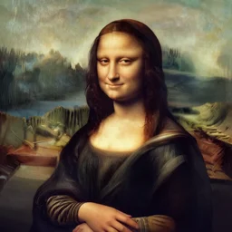 The Mona Lisa but she is addicted to crystal meth