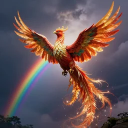 rainbow cosmic phoenix