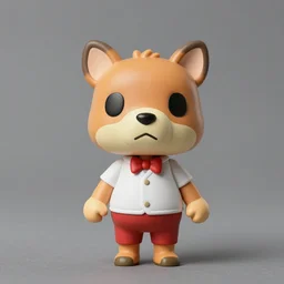 marcel duchamp stop motion animal crossing character vinyl action figure, plastic, toy butcher billy style