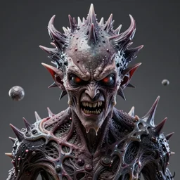 jason fused with a poltergeist lovecraft space demon, spiky skin, creepy, melting, photo, portrait, angry, 3 d, high details, intricate details, by vincent di fate, artgerm julie bell beeple, 9 0 s, smooth gradients, volumetric lightning, high contrast, duo tone, depth of field, very coherent symmetrical artwork