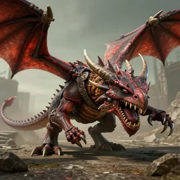 the headcrab from half-life 2 controlling a medieval dragon, (octane render), !!unreal engine!!, 3D, award-winning