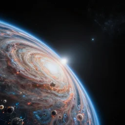 realistic photo of the edge of the universe