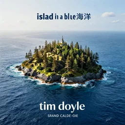 island in a blue ocean by tim doyle