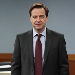 Jean Claude Vandamme as Michael Scott on the office, cinematic still, high quality,