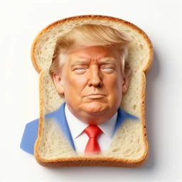 donald trump made out of bread
