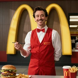jim carrey working at mcdonalds as waiter