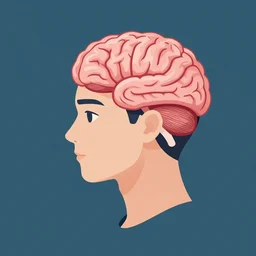 person that has a heart insted of a brain, portrait, llustration