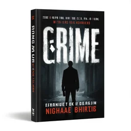 Cover of a modern crime drama book. fiction. trade paperback.