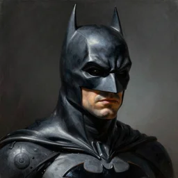 an ultra - realistic head and shoulders portrait painting of batman with his cowl on in the style of frank frazetta. 4 k. ultra - realistic. highly detailed. dark fantasy. epic lighting.
