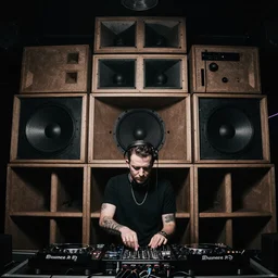 all of the best dubstep producers at an underground club with a huge sound system