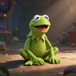 Kermit the frog in Rocket League