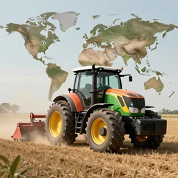 agricultural machinery taking over the world, machine revolution, art by alex jay brady, matte painting, trending on artstation
