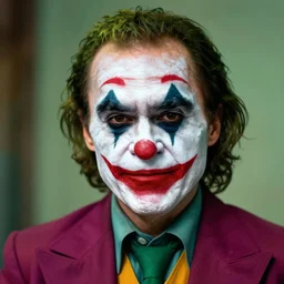 mr bean wearing Joker makeup, 4k, highly detailed