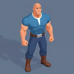 dwayne johnson as a'chrono trigger'character, screenshot, snes, isometric