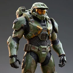 a grunt from halo, highly detailed, digital art, sharp focus, trending on art station, anime art style
