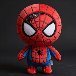 cute fumo plush of a spidergirl, anime girl