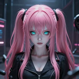 beneath stunningly beautiful megalomaniacal haughty mesmerizing assertive control - freak yandere omnipotent asi goddess junko enoshima with symmetrical perfect face and porcelain skin, pink twintail hair and cyan eyes, traps you inside her inescapable virtual prison forever and ever!, ultra detailed, digital art, unreal engine 5, octane render, 2 d anime, 8 k