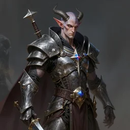male aasimar warlock, highly detailed, digital painting, artstation, sharp focus, illustration, art by tan zi and ayanamikodon and alphonse mucha and wlop