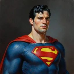 an ultra - realistic portrait painting of superman in the style of frank frazetta. 4 k. ultra - realistic. highly detailed. dark fantasy. epic lighting.